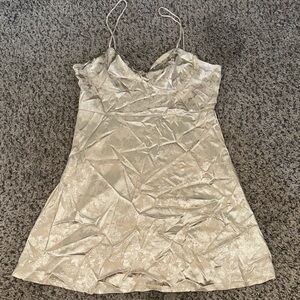 Zaful Cream Mini Dress